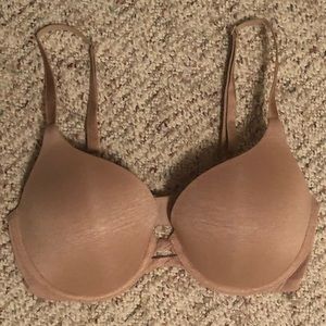 Beige Victoria Secret Perfect Shape Bra
